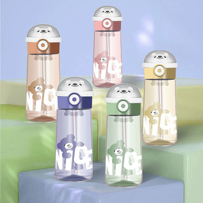 Bottiglia d'acqua rosa al laurello eco-compatibile per bambini non versante e a prova di perdite