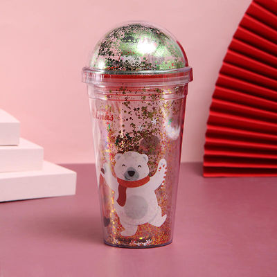 500 ml di plastica doppia parete Tumblers con paglia colore personalizzato e accessori