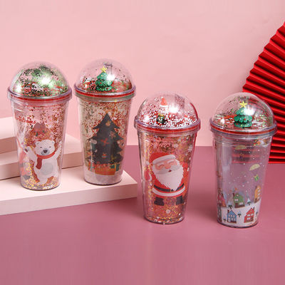 500 ml di bottiglia d'acqua di plastica in stile Natale