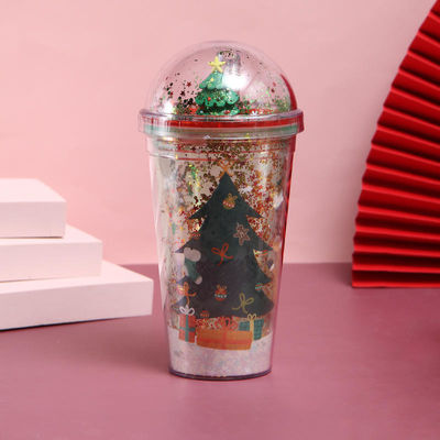 500 ml di bottiglia d'acqua di plastica in stile Natale
