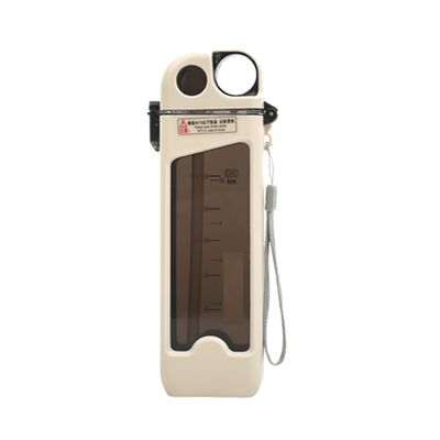 Isolamento termico Nessuna Portatile 350 ml di plastica senza Bpa Bottiglia d'acqua a forma quadrata con corda a mano