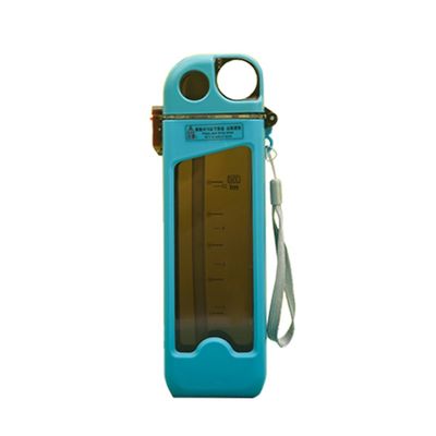 Campione Fornire una bottiglia portatile di acqua potabile in plastica da 350 ml con scala e paglia