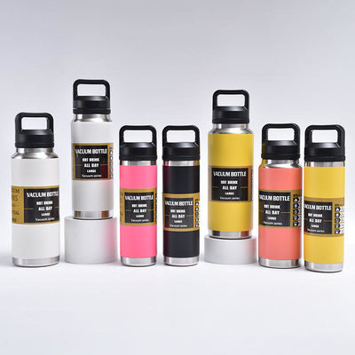 Logo personalizzato 600ml 800ml Portabile Acciaio Inossidabile Isolato da vuoto Bottiglia d'acqua per bambini Fitness Flask