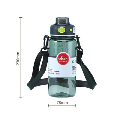 700ml e 830ml Gym Gallon Sport Bottiglia d'Acqua con Time Marker
