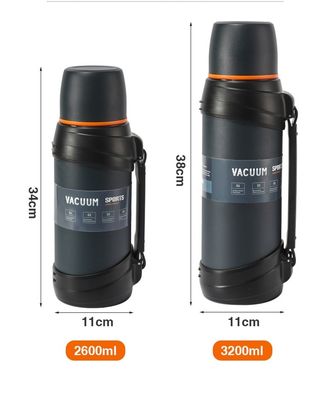 Bottiglie di vuoto in acciaio inossidabile da 2600 ml/3200 ml per viaggi di lavoro e sport all'aperto