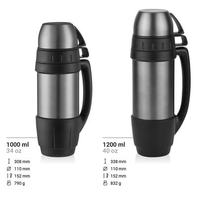 Fitness Tazza d'acqua portatile a doppia parete Acciaio inossidabile Bottiglia termica 40OZ Logo personalizzato