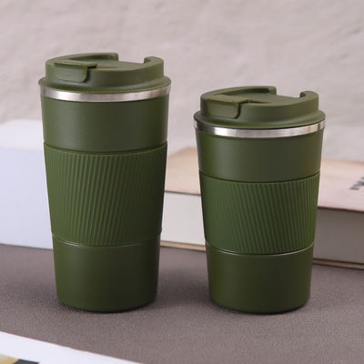 Tazza d'acqua in acciaio inossidabile con coperchio a vite 380ml 510ml Custom Logo Tazza di caffè a bocca larga