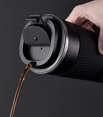 Tazza d'acqua in acciaio inossidabile con coperchio a vite 380ml 510ml Custom Logo Tazza di caffè a bocca larga