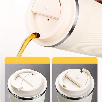 Bottiglia termica portatile da 380 ml a 510 ml a vuoto con tampone di acciaio inossidabile