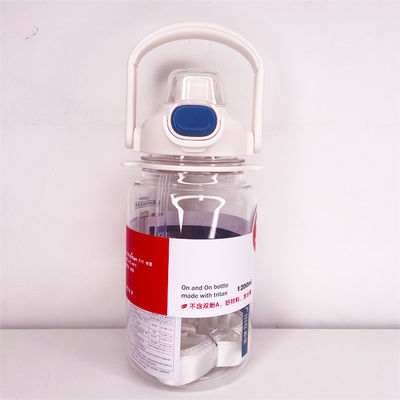 Bottiglie di acqua sportiva a prova di perdite senza Tritano BPA con indicatore di tempo con acqua bollente a gradiente