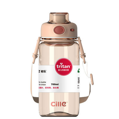 217g Bottiglia d'acqua in plastica colorata e biodegradabile Tritano per sport