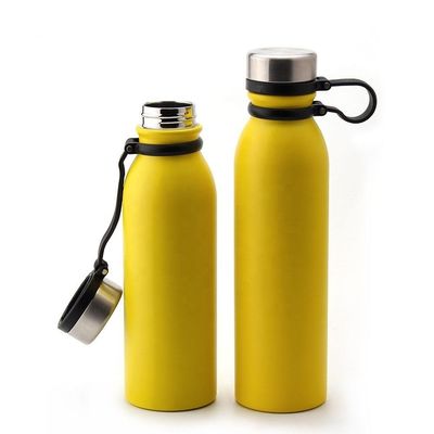 Bottone termoso con logo personalizzato 400 ml Isolamento doppio per bottiglie portatili in acciaio inossidabile