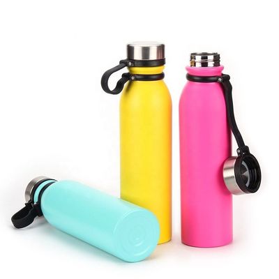 Bottone termoso con logo personalizzato 400 ml Isolamento doppio per bottiglie portatili in acciaio inossidabile