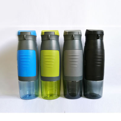 In magazzino Bottiglia di acqua potabile di plastica sportiva portatile di 750 ml con cartellino