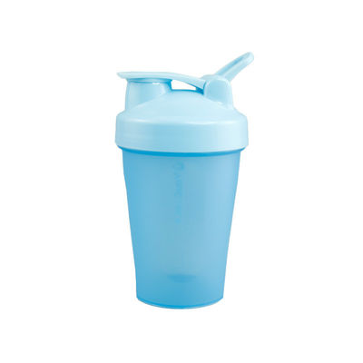 Bottiglia d'acqua potabile in plastica PE senza BPA con logo personalizzato e frullatore