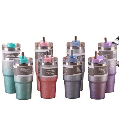 20 oz / 30 oz Acciaio inossidabile Tazza d' acqua isolata Viaggi Sport Bottiglie termo portatili con cannucce