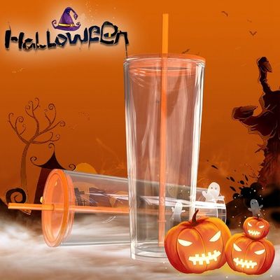 24oz Acrilico Double Wall Cold Tumbler Color Personalizzato Tazza di Plastica PP per forniture di festa