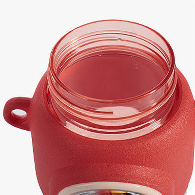 2023 Flascia d'acqua di plastica di tendenza con doppio becco e paglia lunga Unisex