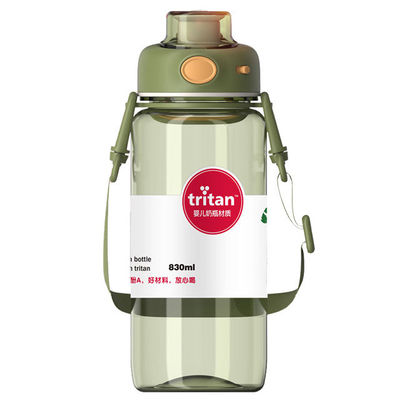Logo personalizzato accettabile bottiglia d'acqua di plastica di Tritano di lusso per le occasioni di campeggio