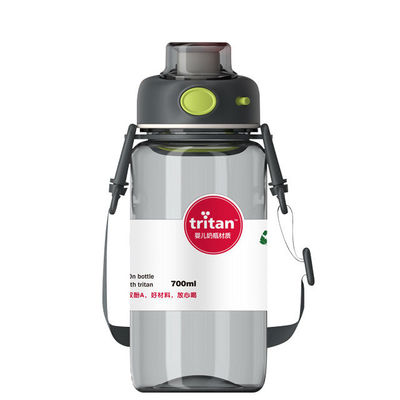 Logo personalizzato accettabile bottiglia d'acqua di plastica di Tritano di lusso per le occasioni di campeggio