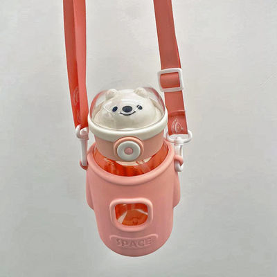 Occasione di ritorno a scuola 660 ml Carina, rosa, plastica, bottiglia d'acqua di Tritano per bambini.