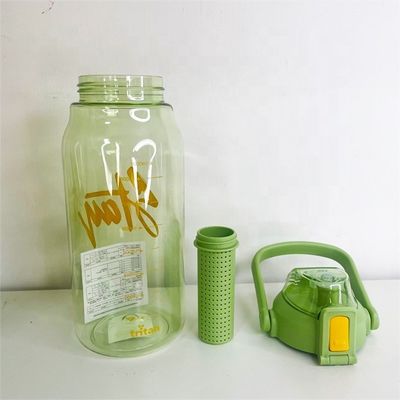 Bottiglia di acqua per infusione di frutta da viaggio 1000 ml Tritan Sport Bottiglia per infusione di sacchetto di tè di plastica