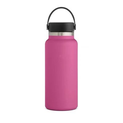 Logo personalizzato 32 oz / 1L Design minimalista stile bottiglia d'acqua in acciaio inossidabile per portatile