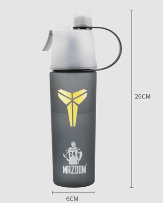 400/600ml Tazza d'acqua da sport in plastica per esterni con metodo di pressione di flusso d'acqua Tipo verde