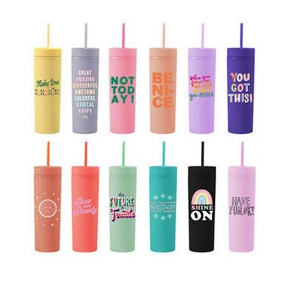 Molti stili di design 16oz bottiglie di plastica per acqua per Tumbler