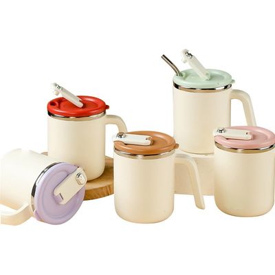 Tazza da caffè in acciaio inossidabile da 500 ml, bocca larga, a prova di perdite, isolante, sostenibile per campeggi