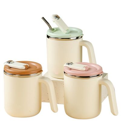 Tazza da caffè in acciaio inossidabile da 500 ml, bocca larga, a prova di perdite, isolante, sostenibile per campeggi