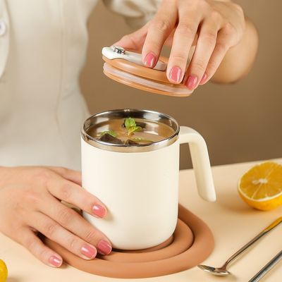 Tazza da caffè in acciaio inossidabile da 500 ml, bocca larga, a prova di perdite, isolante, sostenibile per campeggi