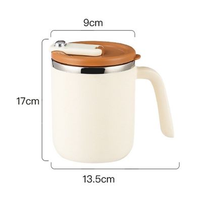Tazza da caffè in acciaio inossidabile da 500 ml, bocca larga, a prova di perdite, isolante, sostenibile per campeggi