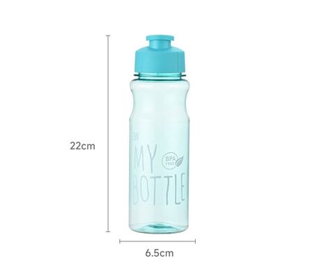 Bottiglia d'acqua trasparente in plastica PET di 500 ml personalizzata per l'idratazione all'aperto