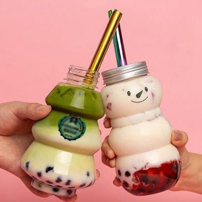 Festa occasione albero di Natale in forma di bottiglia d'acqua 500ml 300ml per latte tè caffè