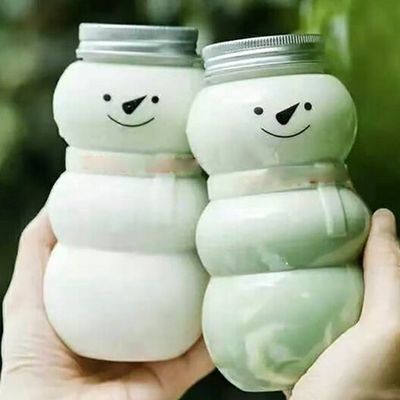 Festa occasione albero di Natale in forma di bottiglia d'acqua 500ml 300ml per latte tè caffè