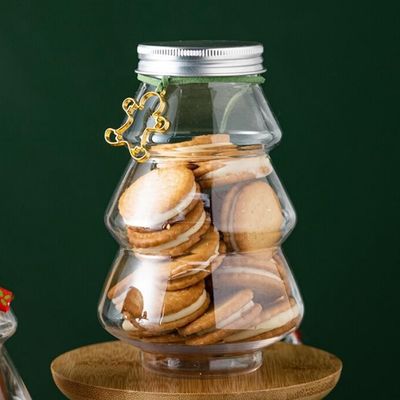 Custom 500ml PET plastico Snowman bottiglia di Natale per la decorazione della bevanda personalizzato
