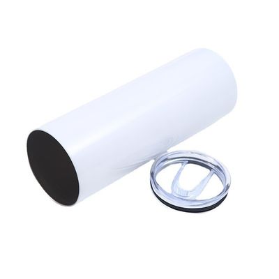 20oz/30oz Color Sublimazione Personalizzata Acciaio inossidabile in bianco Tazze di Tumbler Sottili e Dirette Con Paglia