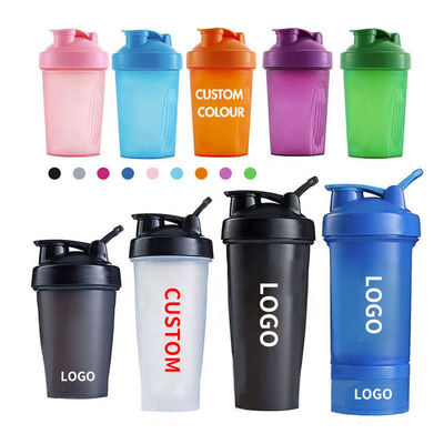 700ml Tritan Plastic Shaker Cup con sfera inossidabile e maniglia stampa logo personalizzato