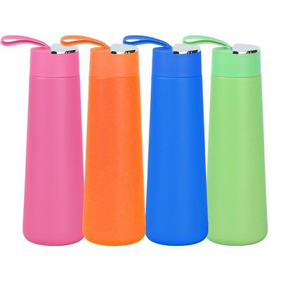Bottiglia in acciaio inossidabile da 350 ml per fitness all' aperto Bottolina di acqua sportiva a doppia parete personalizzata
