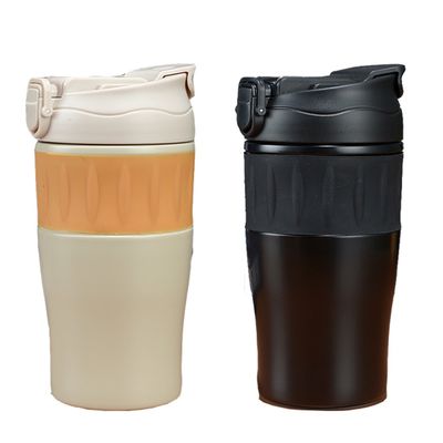 500 ml Tazza da viaggio Tazza da caffè isolata a prova di perdite per materiale in acciaio inossidabile esterno