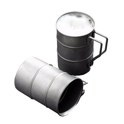 Bottiglia d'acqua portatile da birra in acciaio inossidabile 304 con manico in stile minimalista