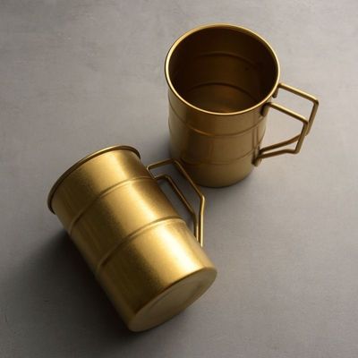 Bottiglia d'acqua portatile da birra in acciaio inossidabile 304 con manico in stile minimalista