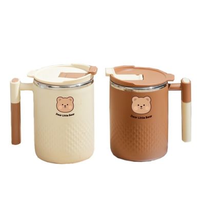 Tazza di caffè in acciaio inossidabile 304 Tazza di caffè inossidabile sostenibile 450 ml Tazza isolante impermeabile per studenti