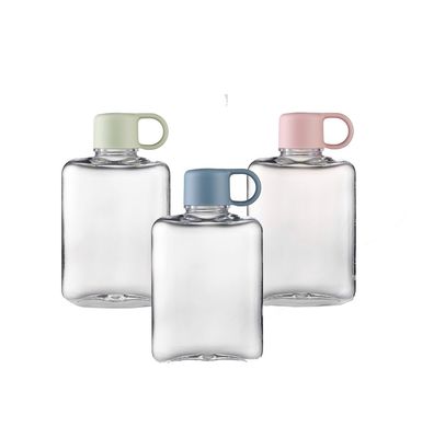 Bottiglia d'acqua chiara per esterni Tritan portatile Mini Tazza d'acqua di plastica per la resistenza alle gocce