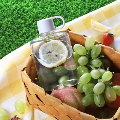Bottiglia d'acqua chiara per esterni Tritan portatile Mini Tazza d'acqua di plastica per la resistenza alle gocce