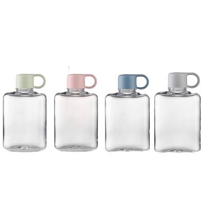 Logo personalizzato accettabile 500ml 360ml Rectangle forma quadrata bottiglie d'acqua per sport all'aria aperta