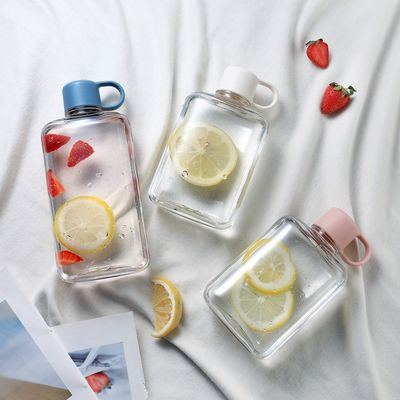 Logo personalizzato accettabile 500ml 360ml Rectangle forma quadrata bottiglie d'acqua per sport all'aria aperta