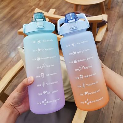 Colore gradiente Grande capacità Tazza d'acqua ghiacciata Tazza di paglia Ideale per avventure all'aria aperta
