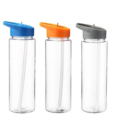 Attività all'aria aperta Essential 750ml AS/SK Materiale Bottiglia d'acqua di plastica con cannuccia